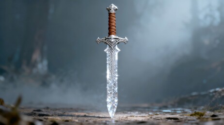 水晶宝剑商业装饰场景