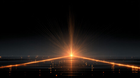 夜晚灯光桥与水面