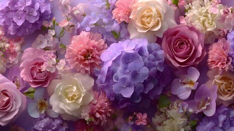 紫色花海浪漫花束