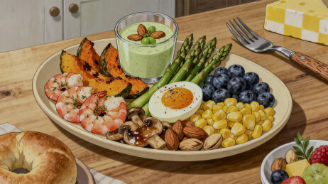 营养均衡的健康餐