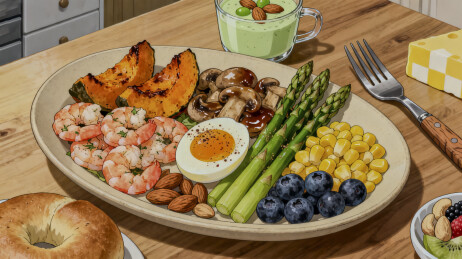 营养均衡的健康餐