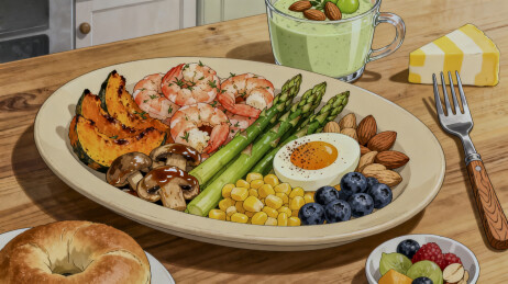 营养均衡的健康餐