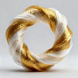 发圈金白质感装饰场景