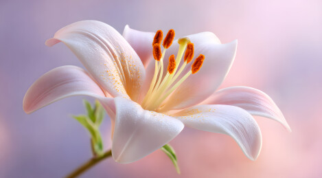 唯美漂亮的百合花朵