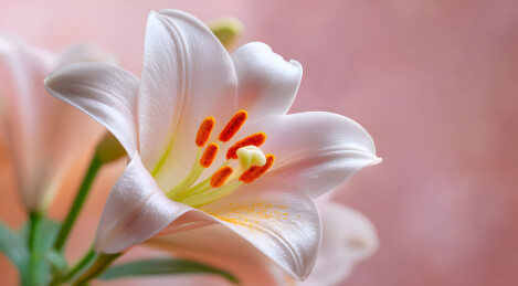 唯美漂亮的百合花朵