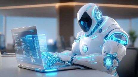 机器人编程科技场景