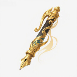 金纹钢笔书写艺术工具