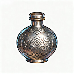 银莲纹金属瓶典雅工艺器皿