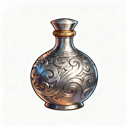 银莲纹金属瓶典雅工艺器皿