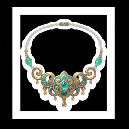 海浪之泪蓝宝石项链典雅珠宝