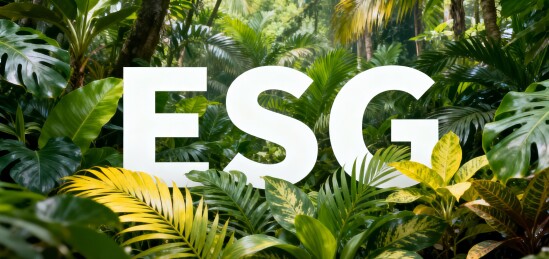 ESG字母森林背景图
