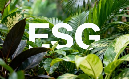 ESG字母森林背景图