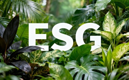 ESG字母森林背景图