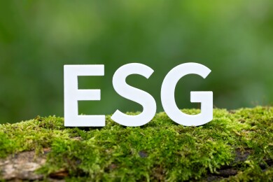 ESG字母森林背景图