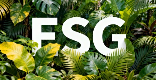 ESG字母森林背景图