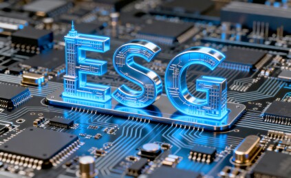 ESG字母科技感电子场景