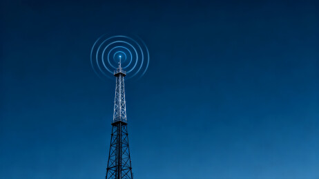 通信塔发射信号