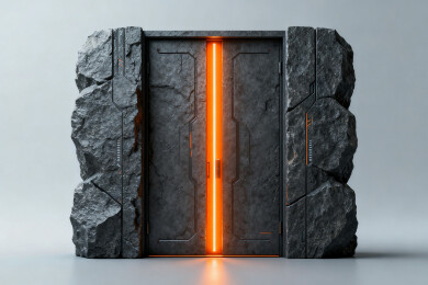 未来风格金属门