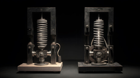 弹簧机械装置对比展示