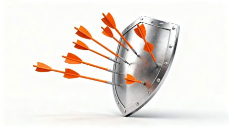 盾牌金属感防御场景