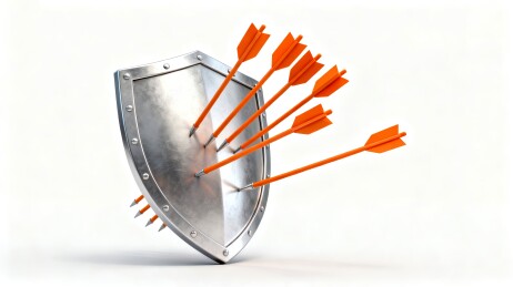 盾牌金属感防御场景