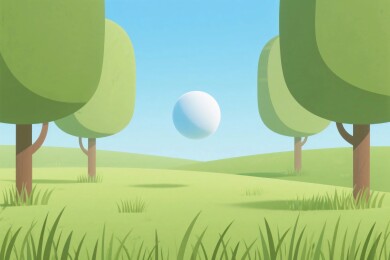 卡通森林风景插画