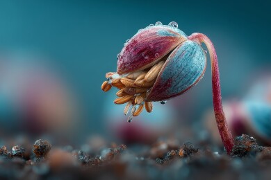 种子萌芽细节特写
