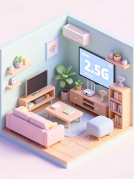 三维立体的客厅