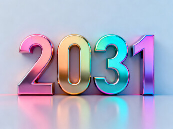 2031年彩色数字