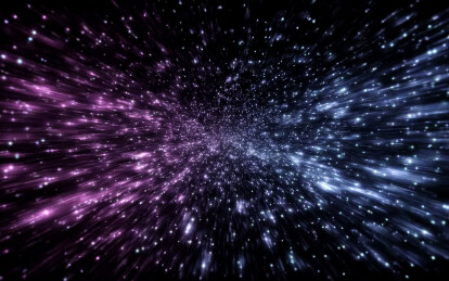 绚丽宇宙爆炸色彩条纹景象