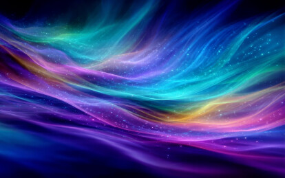 绚丽多彩的抽象波浪图案