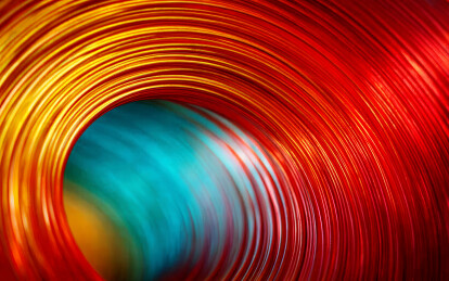 色彩斑斓的抽象螺旋图案