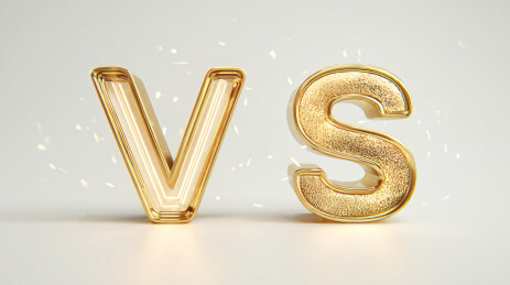 立体 “VS” 艺术字图