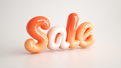 立体 “Sale” 艺术字图