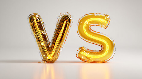 立体 “VS” 艺术字图