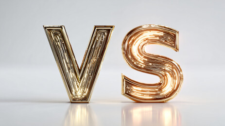 立体 “VS” 艺术字图