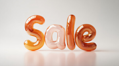 立体 “Sale” 艺术字图