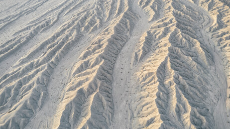 青海省315国道周边戈壁大地纹理航拍