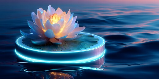 浮莲绽放宁静之美