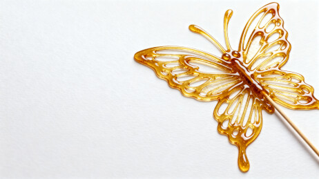 糖画蝴蝶艺术展示