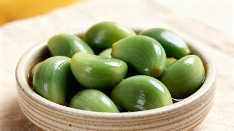 腊八蒜绿蒜泡蒜特写