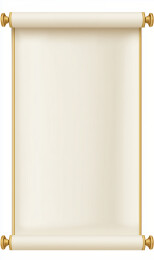 孤立的空白金边卷轴