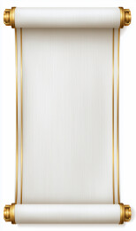 孤立的空白金边卷轴