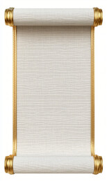 孤立的空白金边卷轴