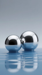 光滑银球的冷调艺术