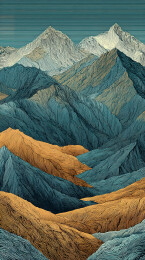 层叠山脉与峡谷地貌