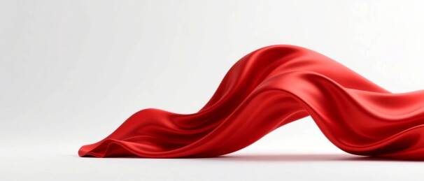 红绸飘动感商业背景场景