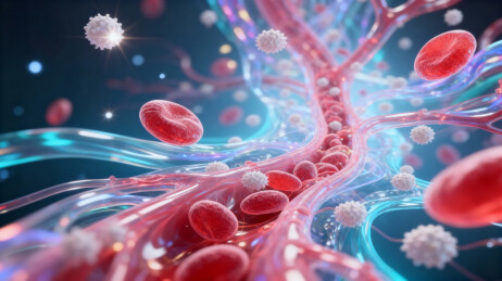 3D立体血管科技背景