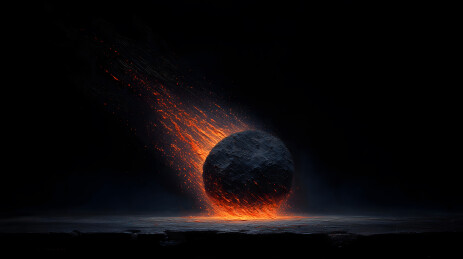 陨石撞击燃烧释放能量