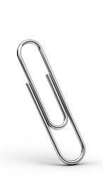 金属回形针特写展示